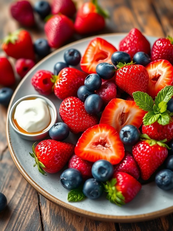 fresh and delicious fruits