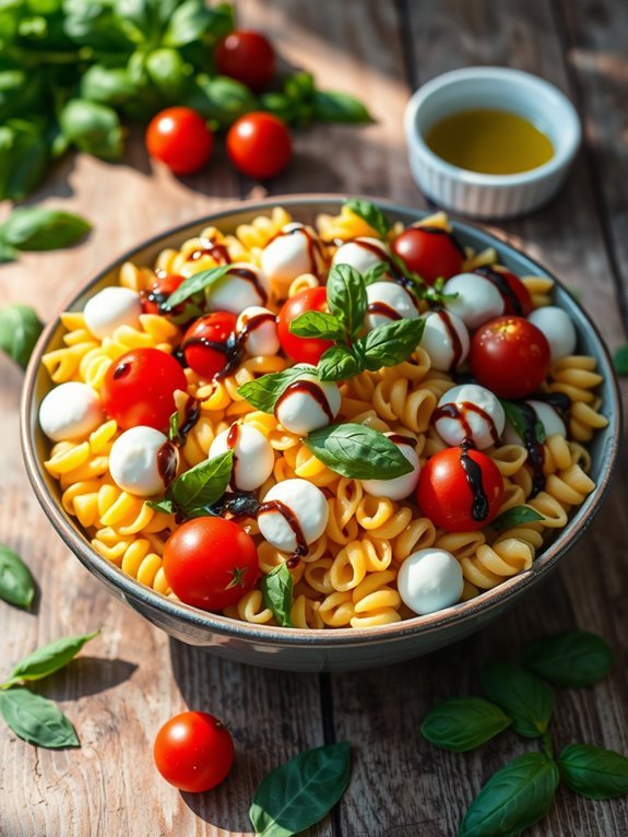 12 Delicious Pasta Salad Recipes Perfect for Every Occasion 5 fresh mozzarella and tomatoes