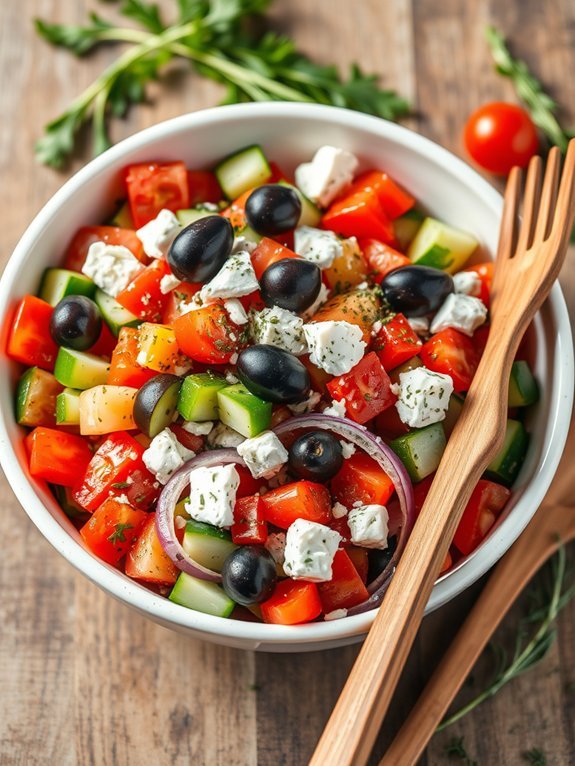 15 Delicious Keto Salad Recipes to Elevate Your Low-Carb Menu 4 fresh salad with feta