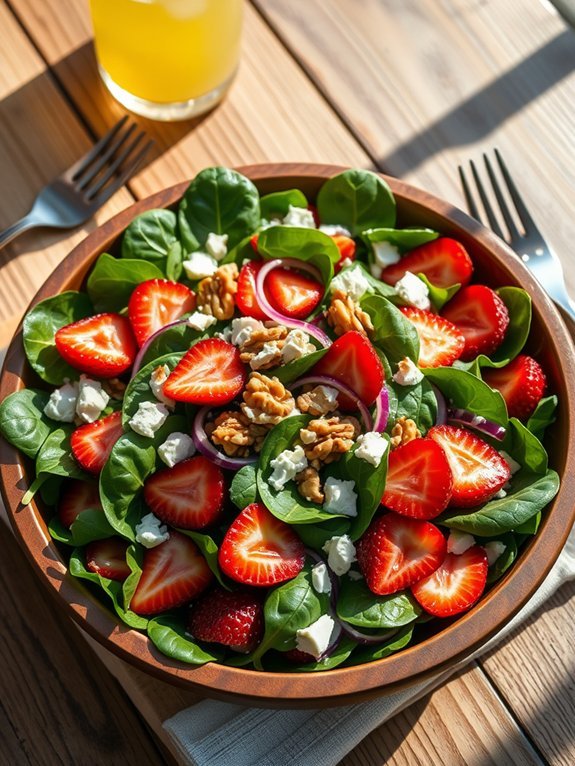 12 Impressive Easter Brunch Ideas to Delight Your Guests 5 fresh strawberry spinach salad