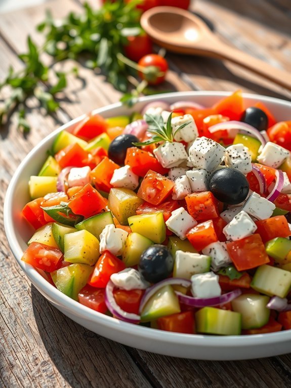 12 Irresistibly Delicious Greek Dishes You Must Try 9 fresh vegetables and feta