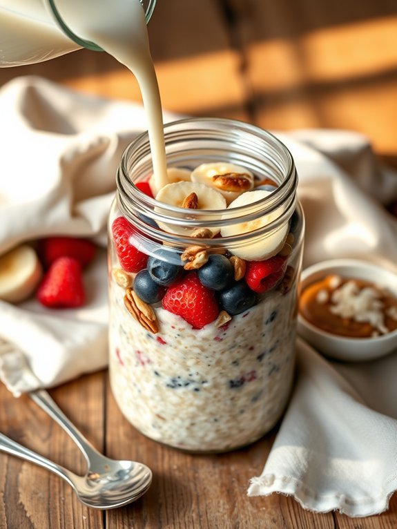 12 Easy and Delicious Vegan Breakfast Ideas for a Healthy Start 5 fruity nutty overnight oats