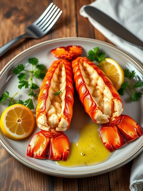 garlic butter lobster tail