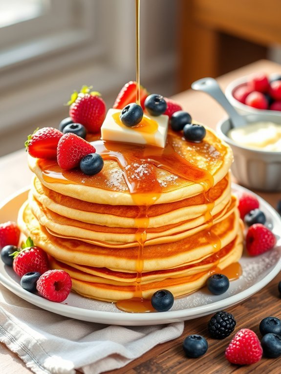 golden cornmeal pancake recipe