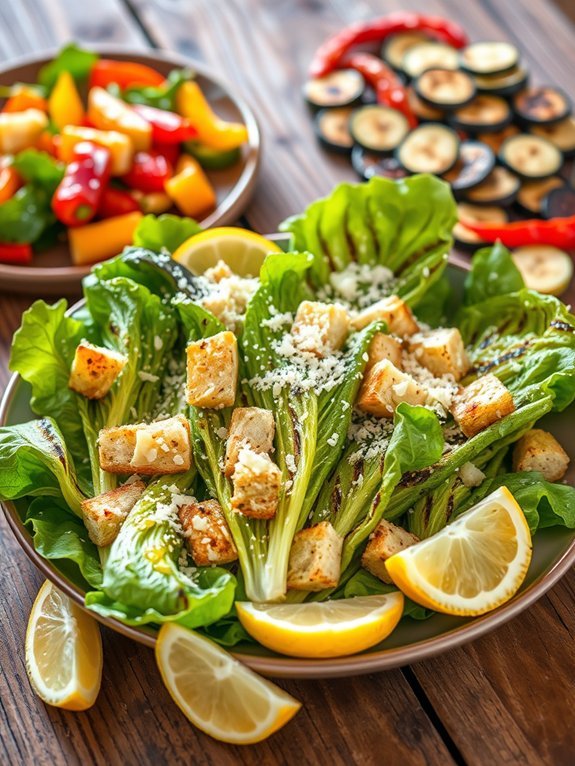 15 Delectable Grilled Side Dishes to Enhance Your BBQ Experience 11 grilled caesar salad preparation