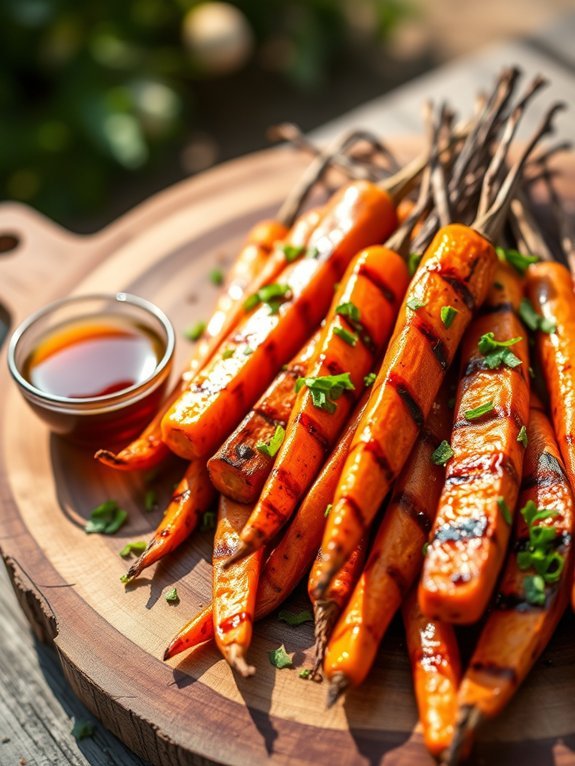 grilled carrots with flavor
