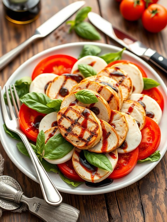 grilled chicken caprese salad