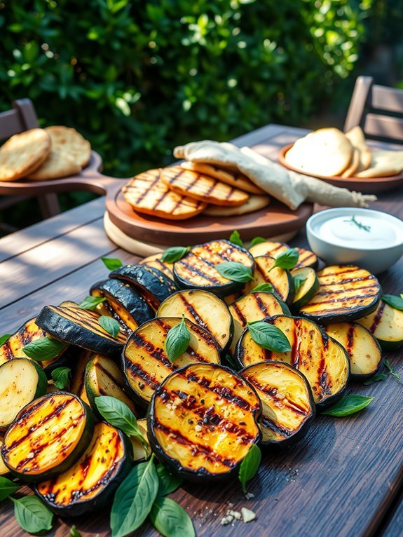 grilled mediterranean vegetables dish