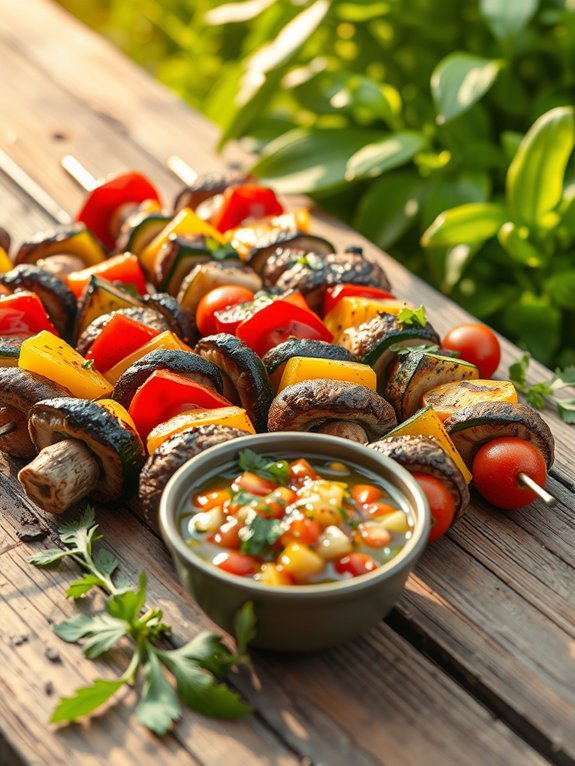 15 Irresistible Kabob Recipes Perfect for Your Next Party 5 grilled mushroom skewers recipe