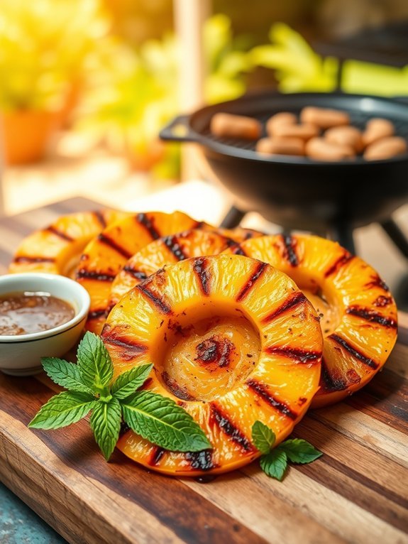 grilled pineapple with flavor