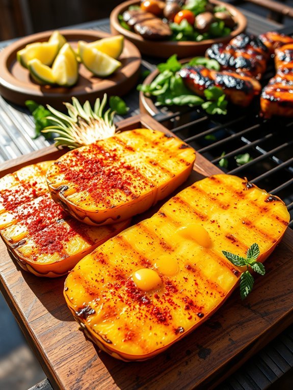 15 Delectable Grilled Side Dishes to Enhance Your BBQ Experience 5 grilled pineapple with spiciness