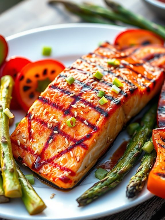 12 Delicious Grilled Meat Recipes for Smoky and Savory Flavor 7 grilled salmon with teriyaki glaze