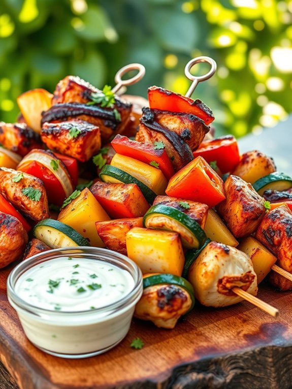 15 Irresistible Kabob Recipes Perfect for Your Next Party 16 grilled smoky chicken skewers