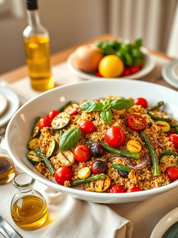 10 Elegant Dinner Recipes for Special Occasions: Impress Your Guests With These Gourmet Dishes 8 grilled vegetable quinoa salad