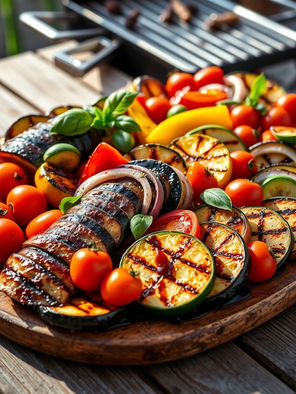 grilled veggie platter delight