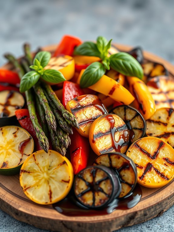 15 Delicious Recipes Featuring Fresh Local and Seasonal Vegetables 5 grilled veggies with balsamic