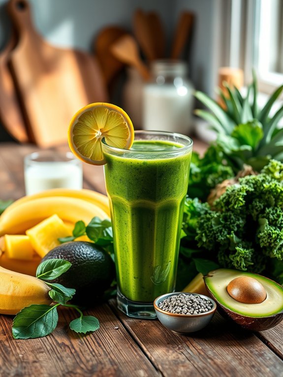 healthy detox green smoothie