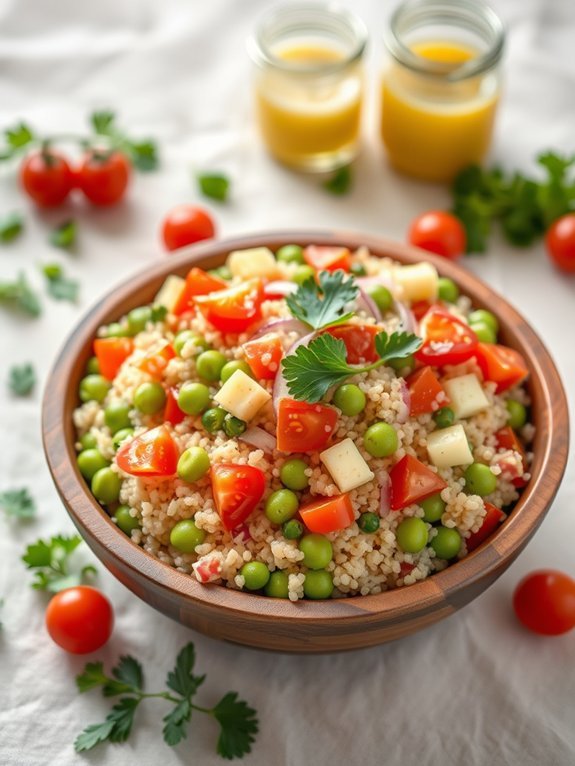 12 Delicious High-Protein Vegan Recipes for Optimal Nutrition 9 healthy edamame quinoa salad