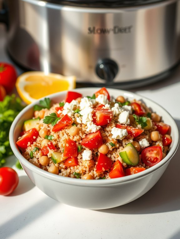 healthy mediterranean quinoa dish