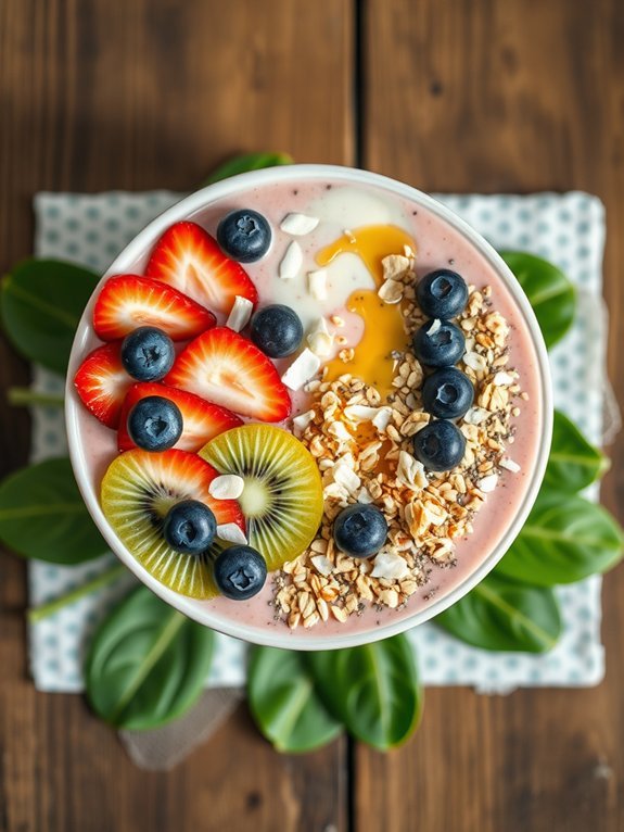 healthy morning smoothie bowls