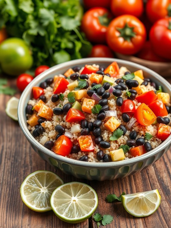 healthy protein packed salad