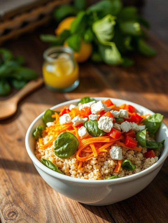 10 Simple Low-FODMAP Recipes to Support Digestive Health 2 healthy quinoa spinach salad