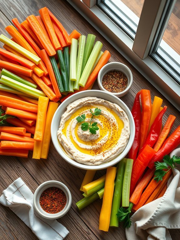 healthy snack with veggies