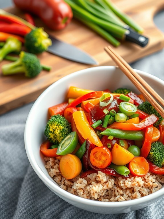 healthy stir fried vegetable dish