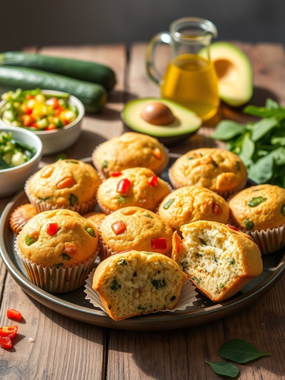healthy vegetable breakfast muffin