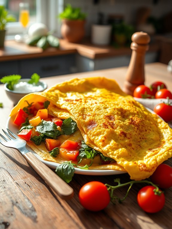 20 Delicious and Creative Breakfast Ideas Featuring Eggs 3 healthy vegetable filled omelette