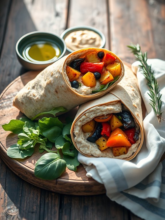 15 Delicious Dairy-Free Recipes for Lactose Intolerance Relief 8 healthy vegetable hummus wrap