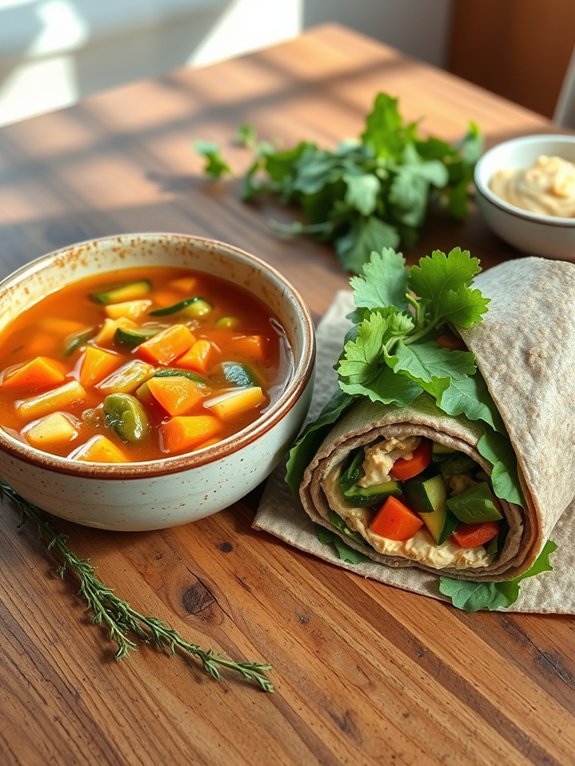 healthy vegetable wrap recipe
