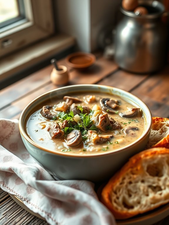 hearty beef stroganoff soup