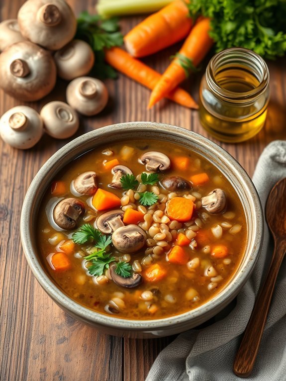 12 Nutritious and Filling Soup Recipes for Healthy Eating 7 hearty mushroom barley soup