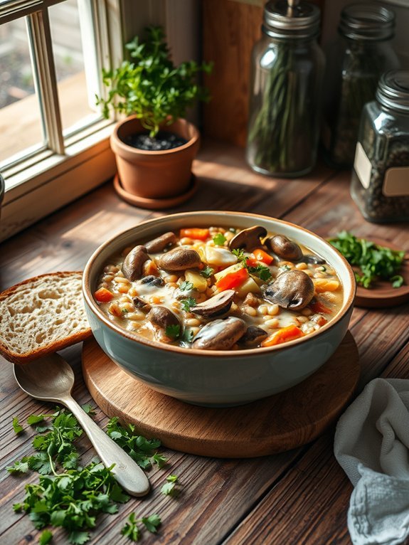 12 Delicious Slow Cooker Stew Recipes for Hearty Meals 6 hearty mushroom barley stew