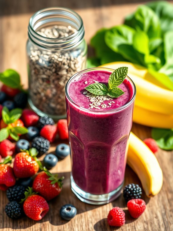 15 High-Protein Vegan Recipes for Healthy Eating 13 hemp seed berry smoothie