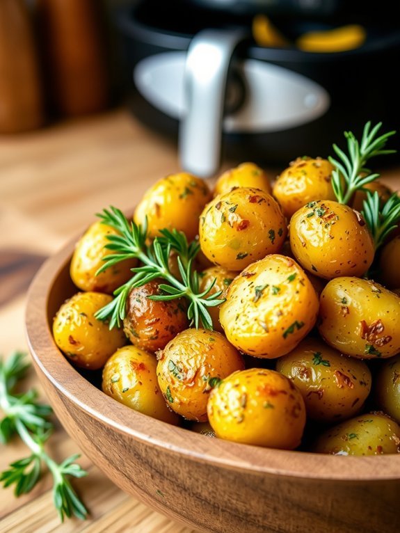 15 Delicious Air Fryer Side Dishes to Enhance Your Meal 7 herb crusted air fryer potatoes