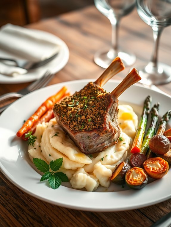 10 Elegant Dinner Recipes for Special Occasions: Impress Your Guests With These Gourmet Dishes 3 herb crusted lamb rack