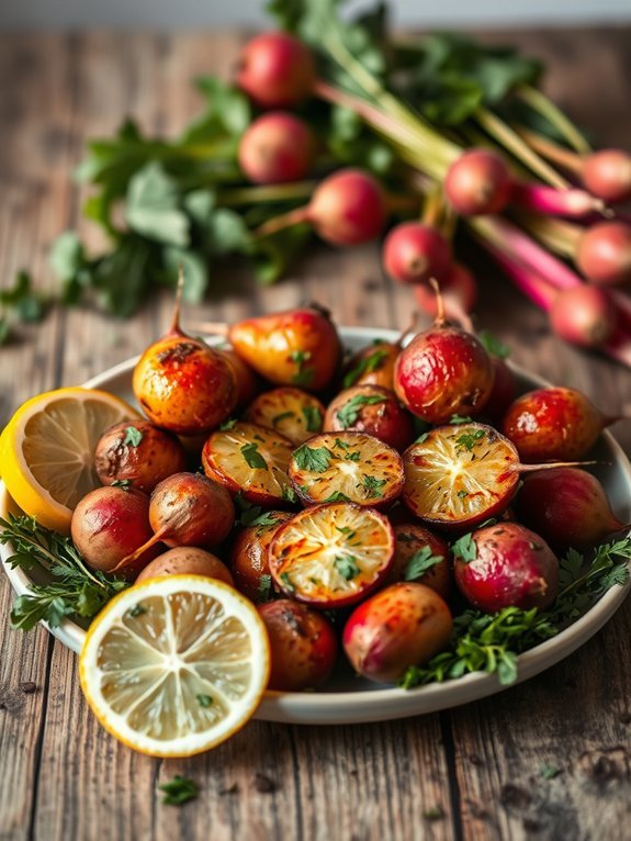 10 Delicious Low-Carb Snack Recipes for Healthy Living 11 herb infused roasted radishes dish