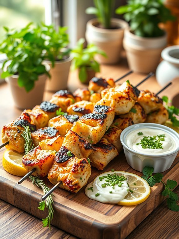 15 Irresistible Kabob Recipes Perfect for Your Next Party 3 herb marinated chicken skewers