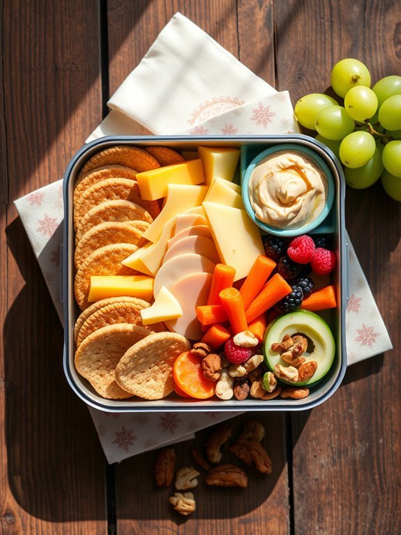 12 Easy and Nutritious School Lunch Ideas for Kids 4 homemade lunch with crackers