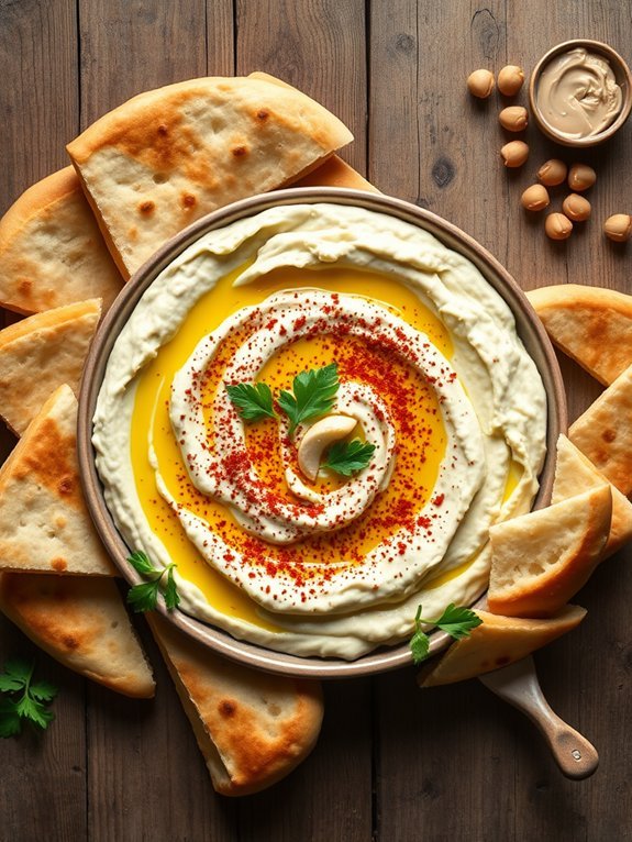 20 Delicious Mediterranean Diet Recipes You'll Adore for Healthy Eating 5 hummus served with pita