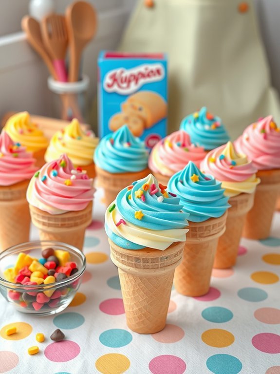 ice cream dessert cupcakes