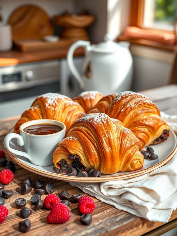 indulgent rich chocolate pastries