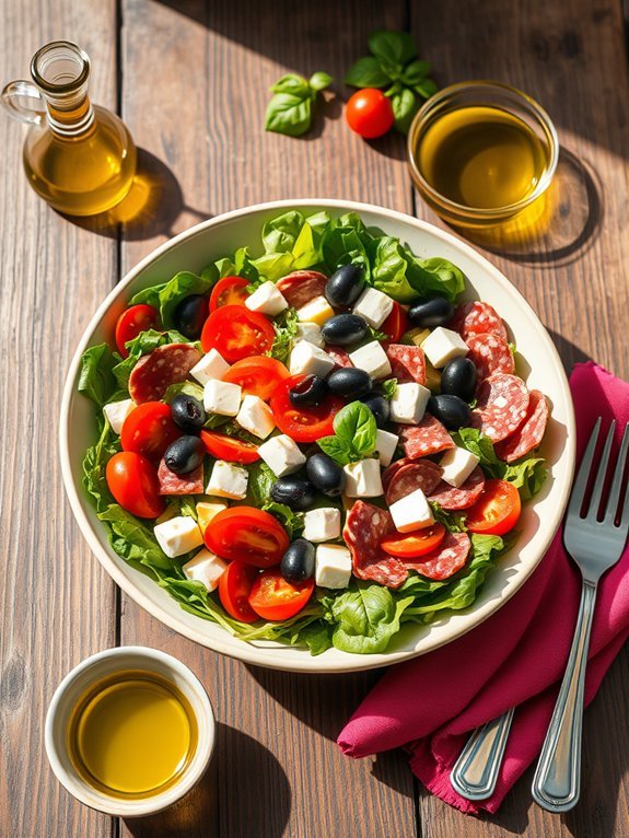 15 Delicious Keto Salad Recipes to Elevate Your Low-Carb Menu 11 italian appetizer salad mix