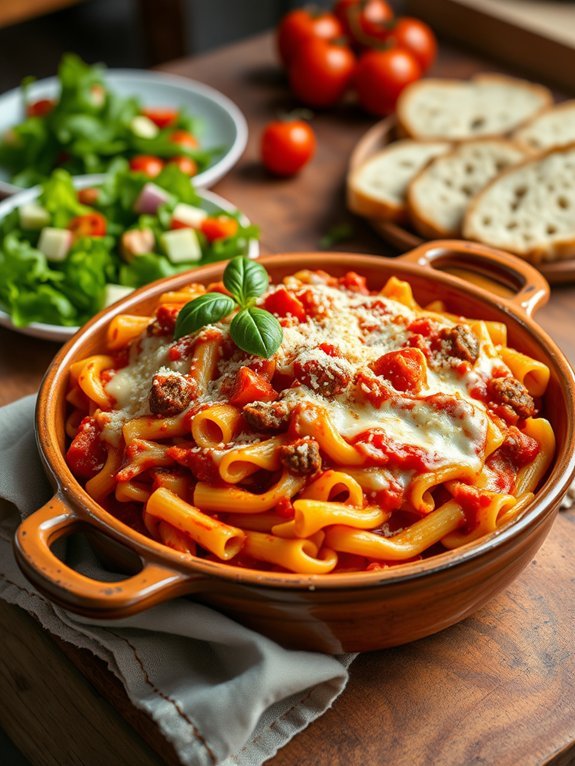 italian sausage baked ziti