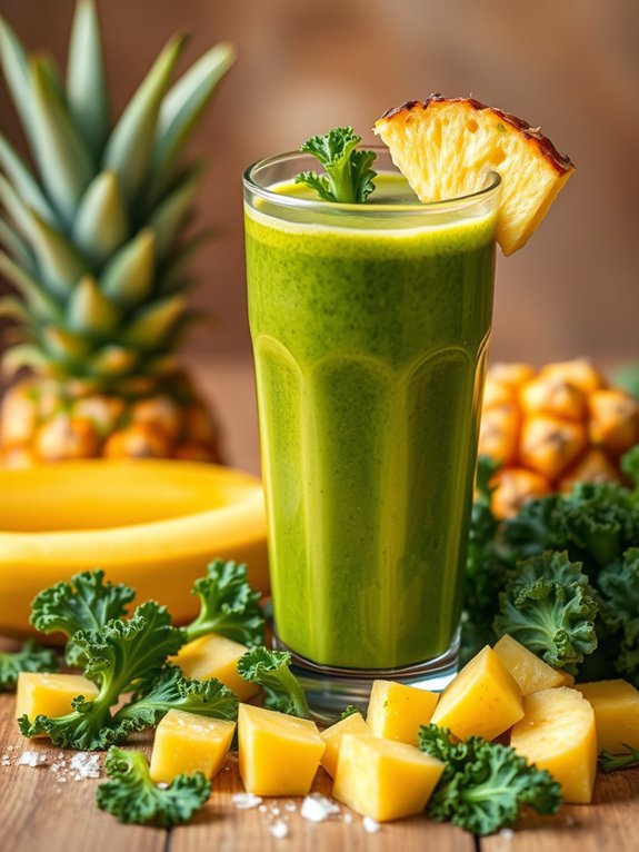 kale and pineapple blend