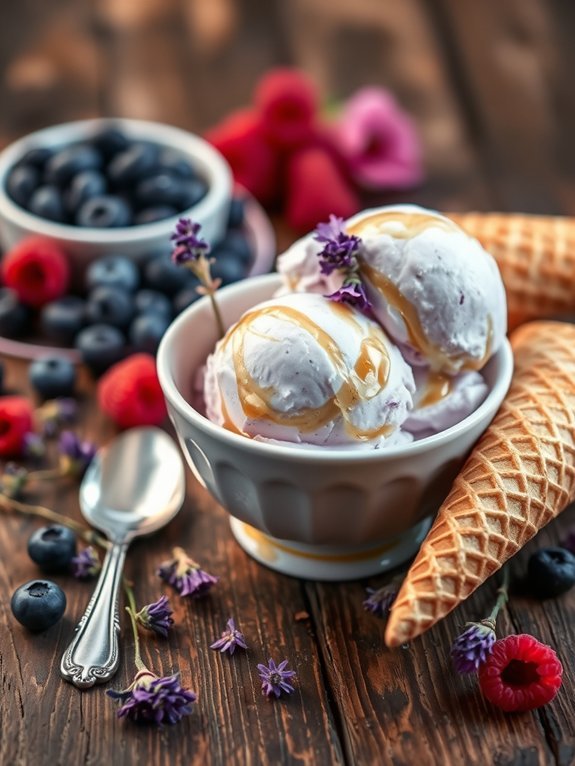 12 Delicious Homemade Ice Cream Recipes You Can Easily Make 11 lavender infused honey ice cream