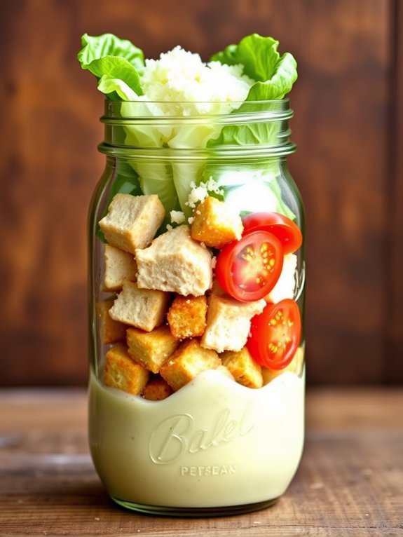 10 Easy Mason Jar Salad Recipes for Quick and Healthy On-the-Go Meals 11 layered salad in jar