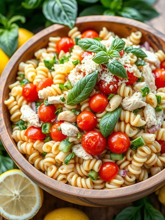 12 Delicious Pasta Salad Recipes Perfect for Every Occasion 10 lemon basil chicken pasta